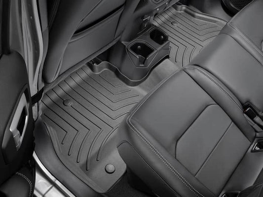 Weathertech HP rear floor liner for Jeep Gladiator 2020-2026, all-weather floor mats with textured surface and raised edges.
