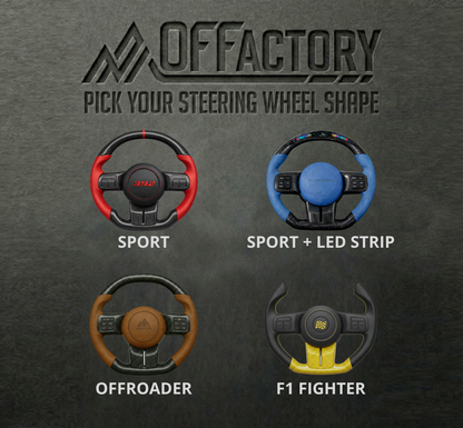 OFFactory Custom Premium Performance Steering Wheel - Jeep Wrangler JK/JKU 2011-2018