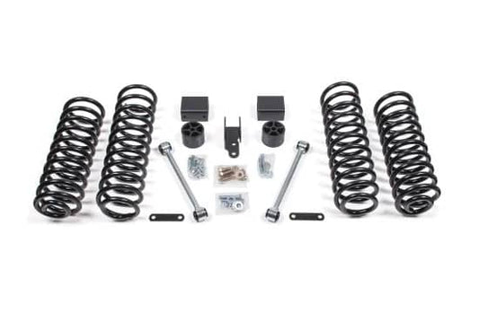 Zone Offroad 3-inch lift kit for 2012-2018 Jeep Wrangler JK 4-door, showing the lifted suspension components and installation details.