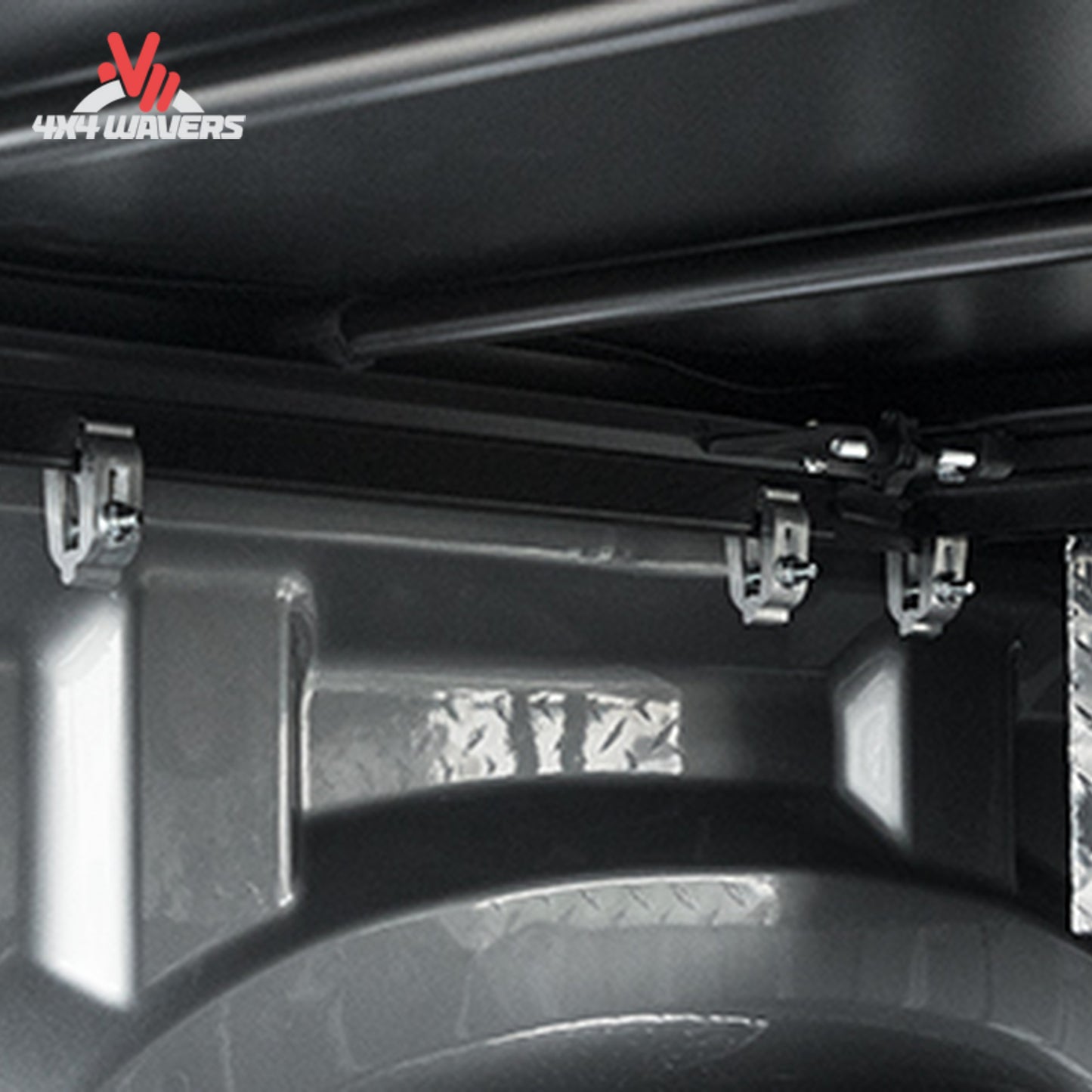 Auto Latch II dual locking mechanism details on Access soft tonneau cover SKU 61279