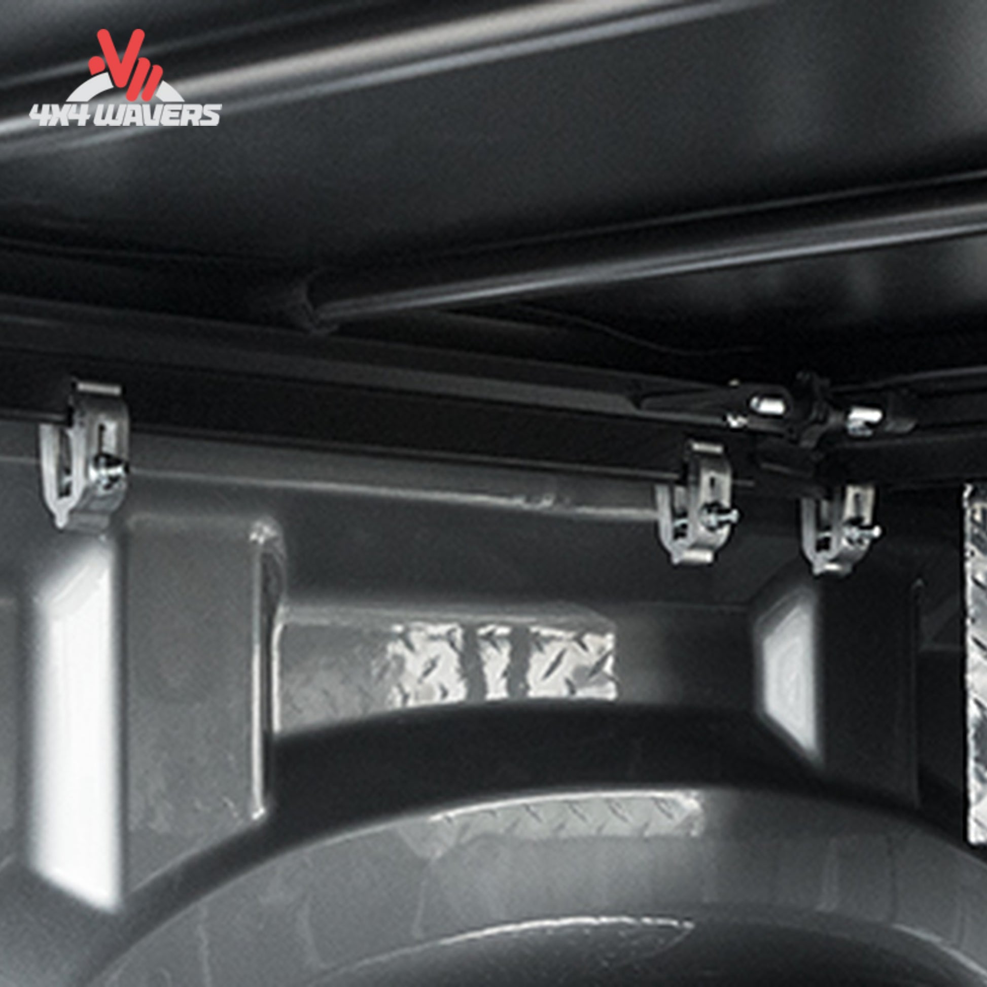 Auto Latch II dual locking mechanism details on Access soft tonneau cover SKU 61279