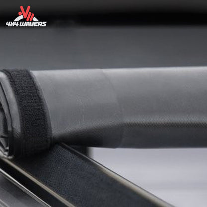 Access LiteRider cover rolled open and secured with storage straps at cab SKU 32309