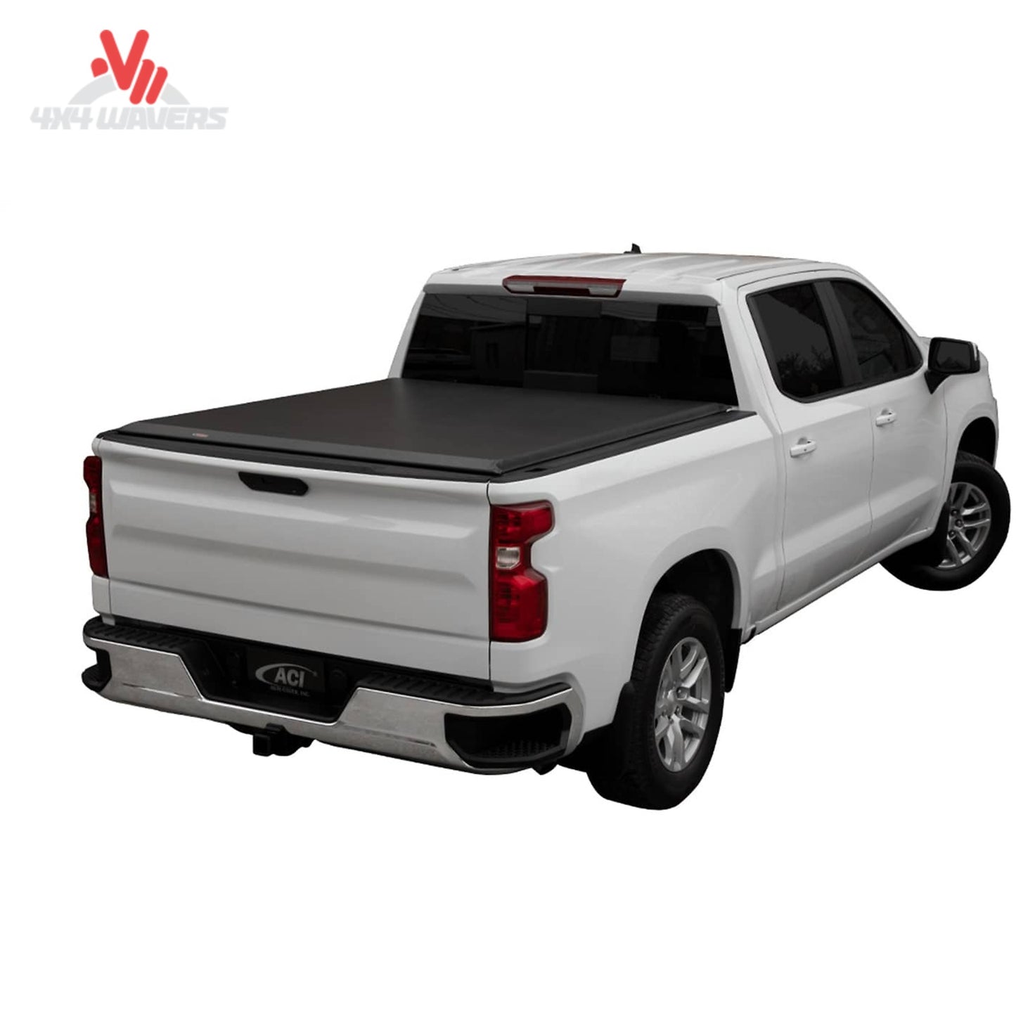 Black soft roll-up bed cover closed on 5.5 foot Ford F150 short bed SKU 31269