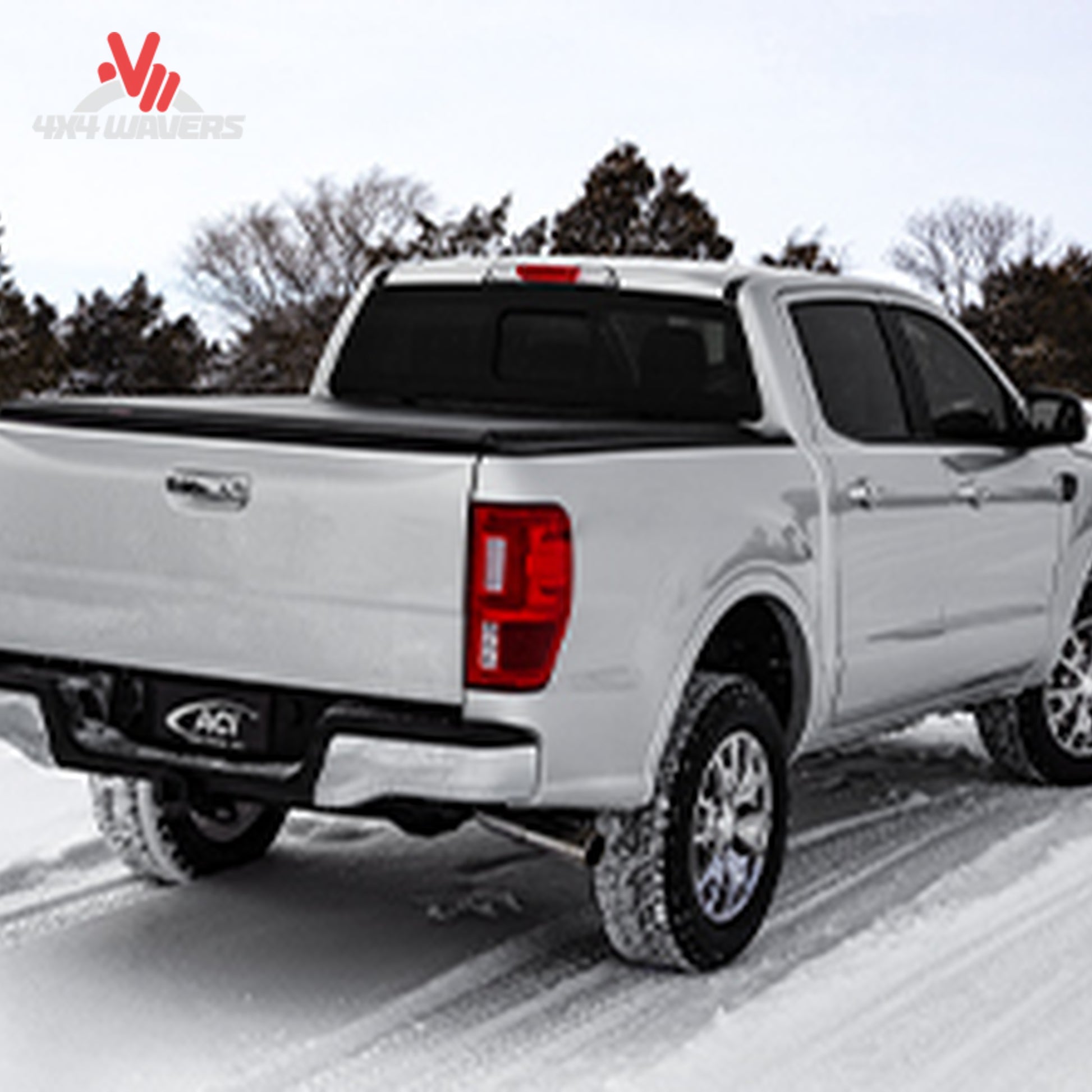 Black soft roll-up bed cover closed on 6.5 foot Ford F150 standard bed SKU 31279