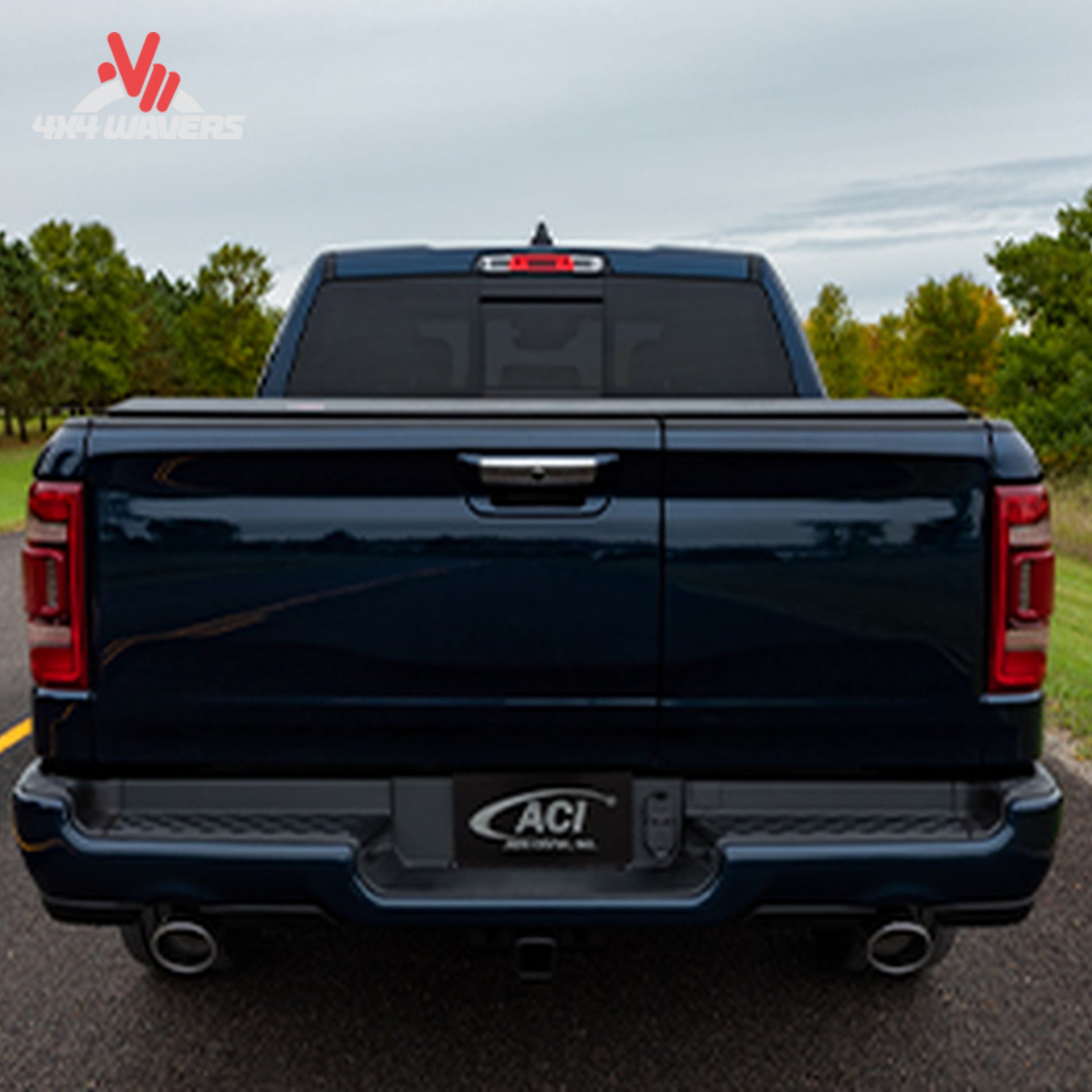 Black soft roll-up bed cover closed on 6.5 foot Ford F150 standard bed SKU 31279
