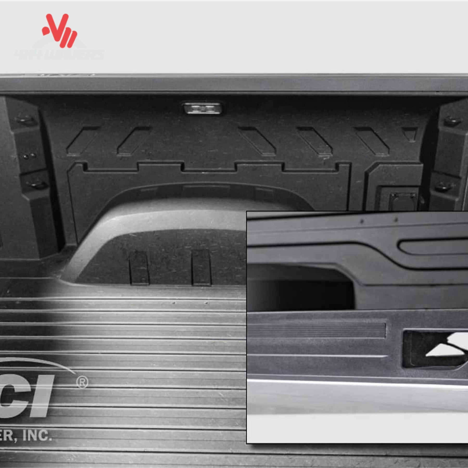 Black soft roll-up bed cover closed on 6.5 foot Ford F150 standard bed SKU 31279