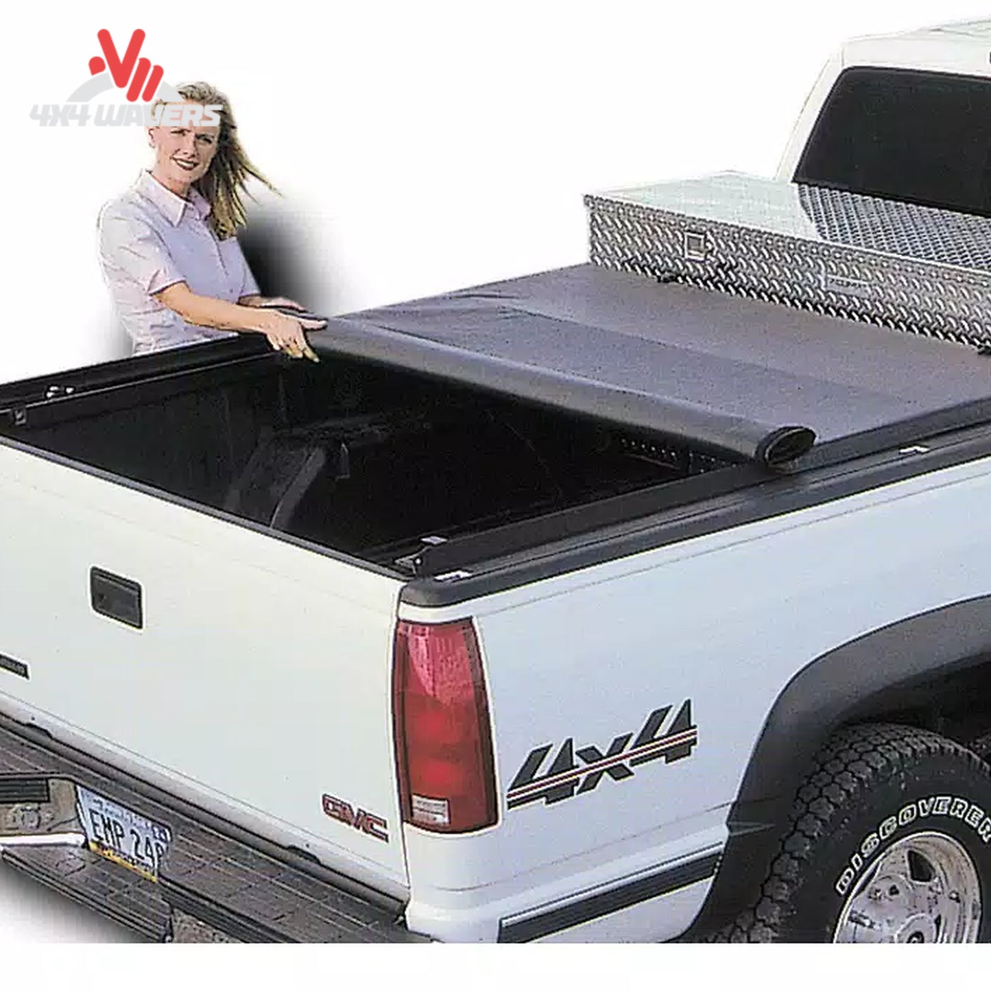 Weatherproof header bar and seal interface on ACCESS Toolbox cover 61379 SKU BGPC_61379.