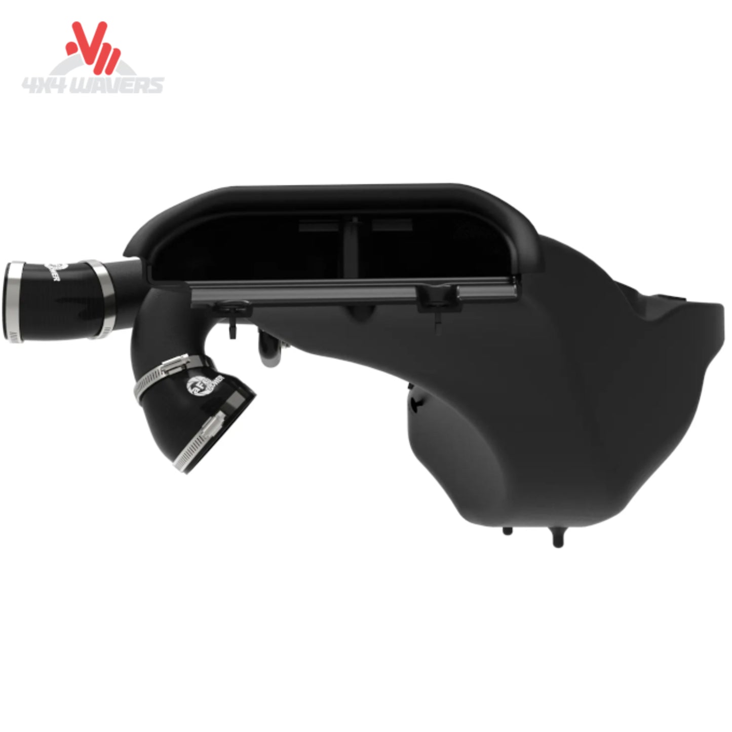 Dual 3 inch mandrel bent wrinkle black aluminum intake tubes 50-30072D SKU BKJC_50-30072D.