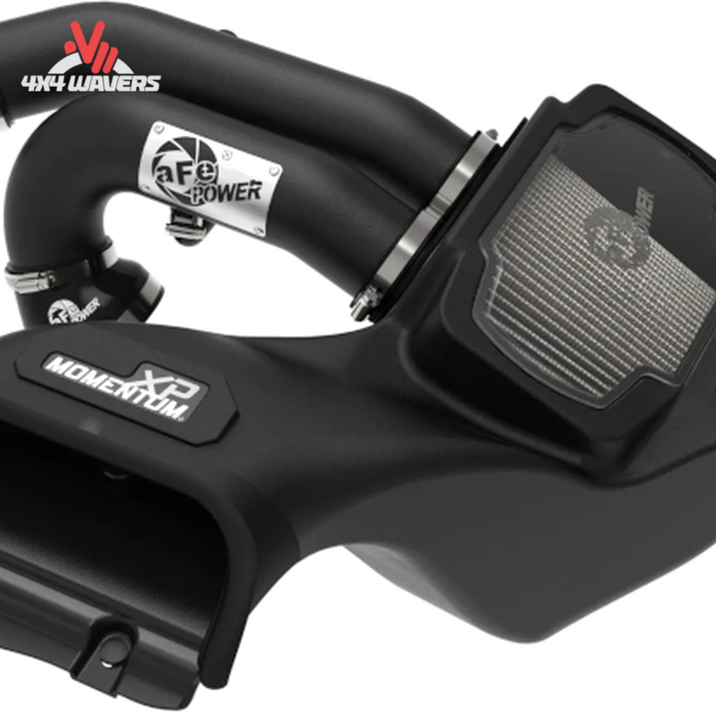 Oil-free Pro DRY S air filter inside aFe sealed housing with clear sight window SKU BKJC_50-30072D.