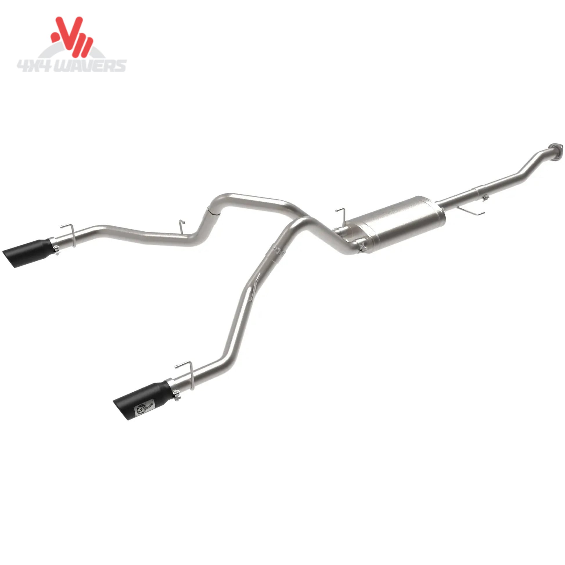 aFe Vulcan Series 304 stainless steel dual catback exhaust 49-33130-B for 2015-2020 Ford F-150 SKU BKJC_49-33130-B.