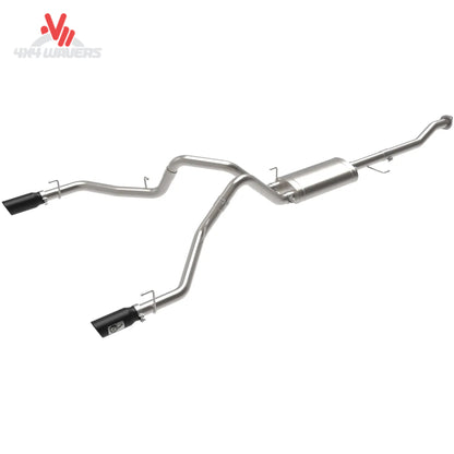 aFe Vulcan Series 304 stainless steel dual catback exhaust 49-33130-B for 2015-2020 Ford F-150 SKU BKJC_49-33130-B.