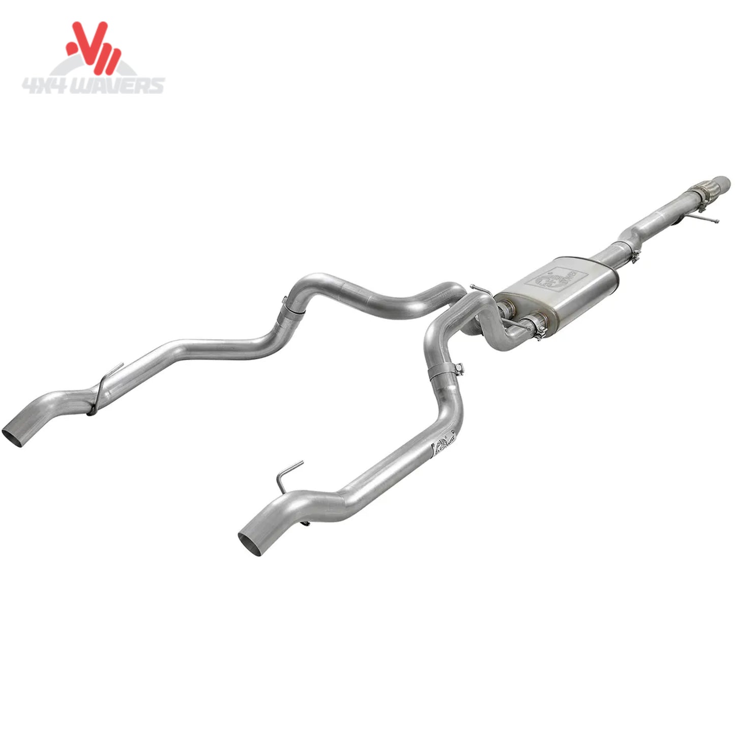 Full 3 inch stainless steel cat-back exhaust tubing kit for Silverado 6.2L SKU 49-34101