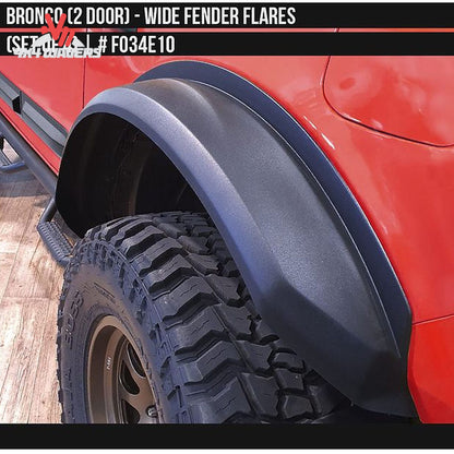 Close-up showing textured polyurethane construction used in Air Design Bronco flares