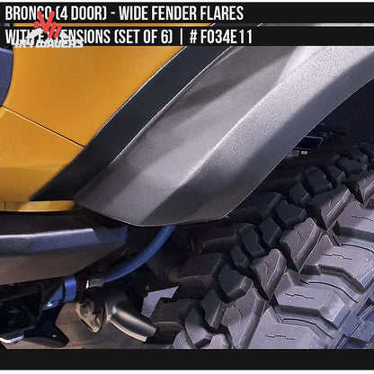 Close-up of durable polyurethane elastomer construction used in Air Design Bronco flares