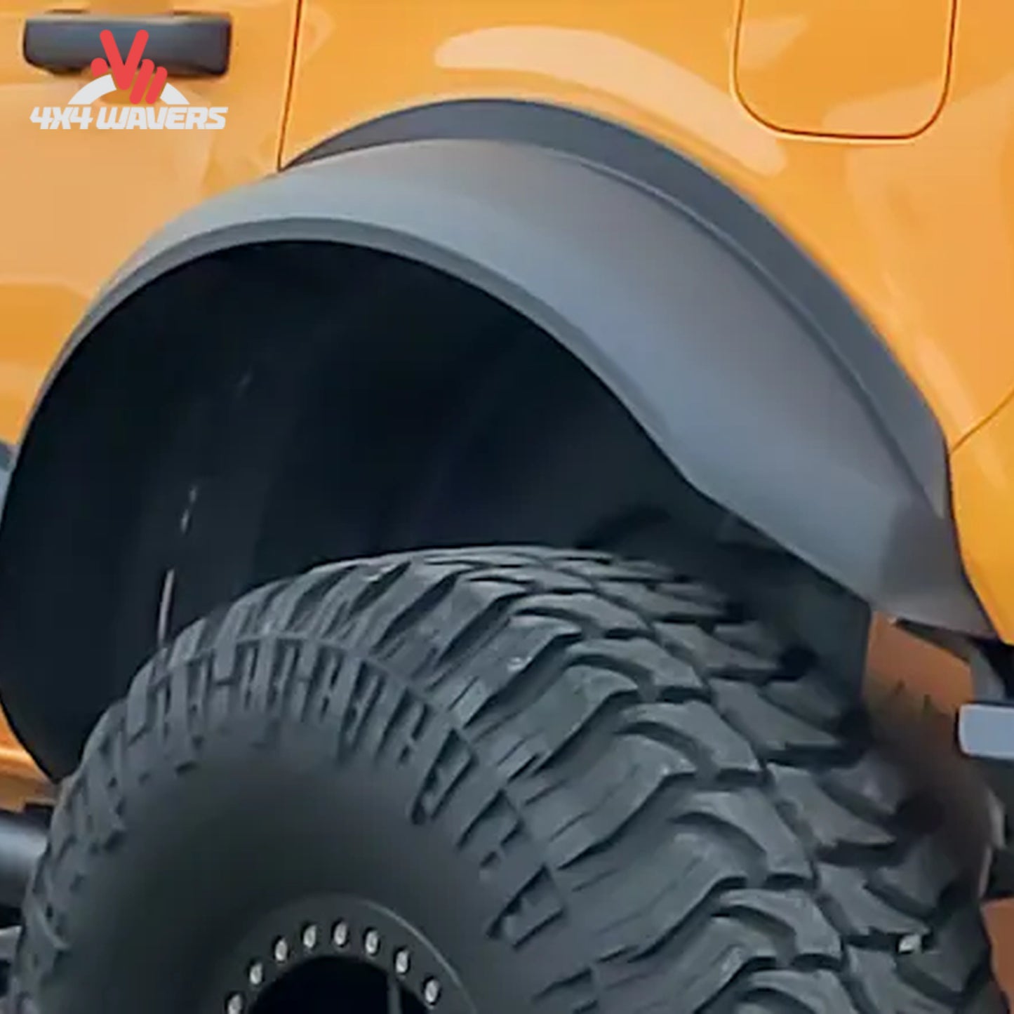 Close-up of durable polyurethane elastomer construction used in Air Design Bronco flares