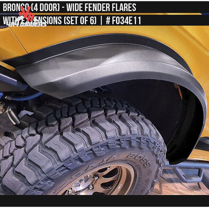 Close-up of durable polyurethane elastomer construction used in Air Design Bronco flares