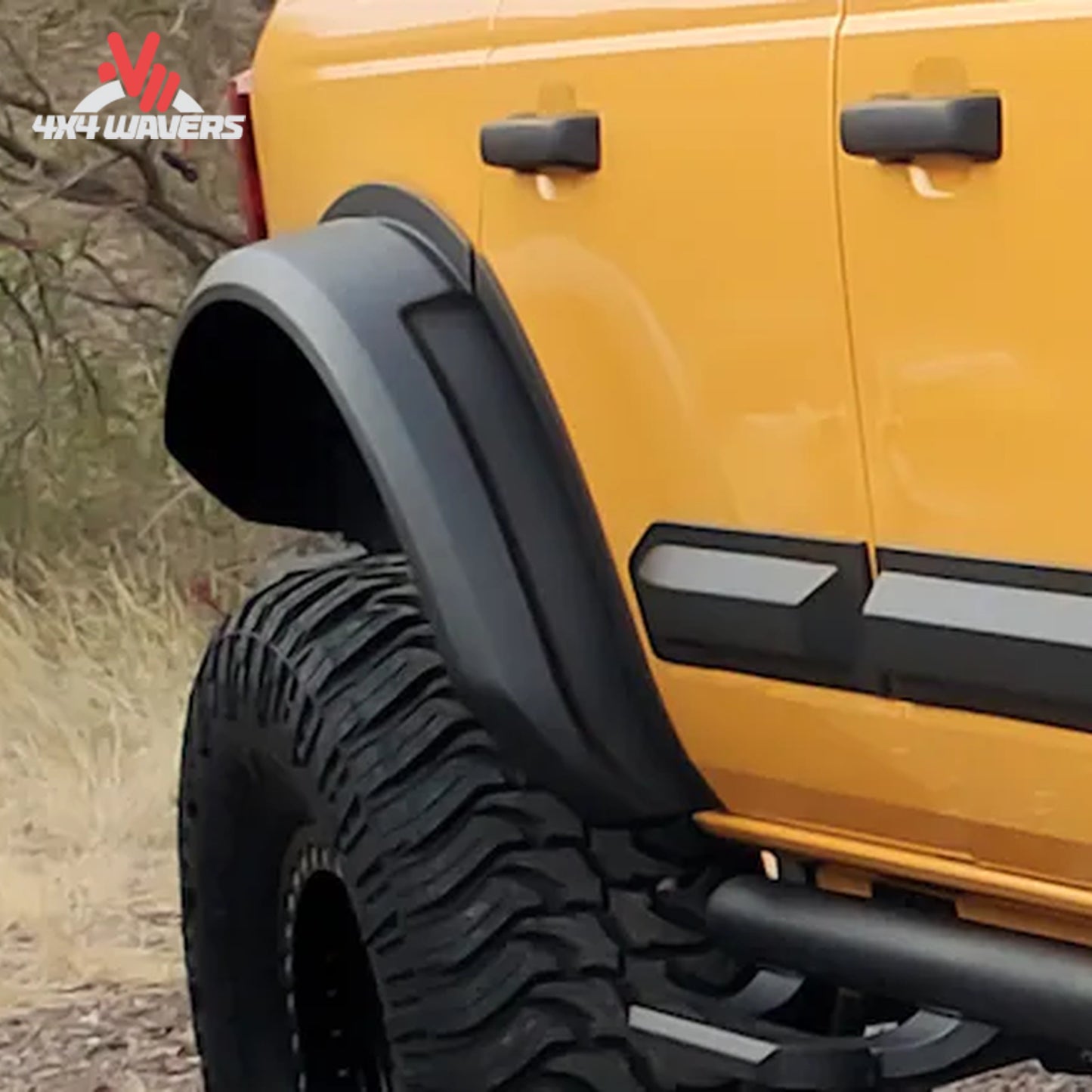Close-up of durable polyurethane elastomer construction used in Air Design Bronco flares