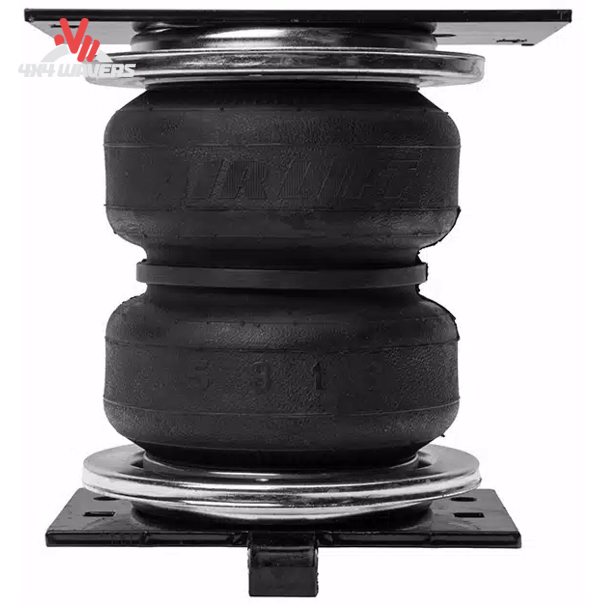 2-ply reinforced rubber air spring bellows with steel roll plates 57389 SKU BBCG_57389.
