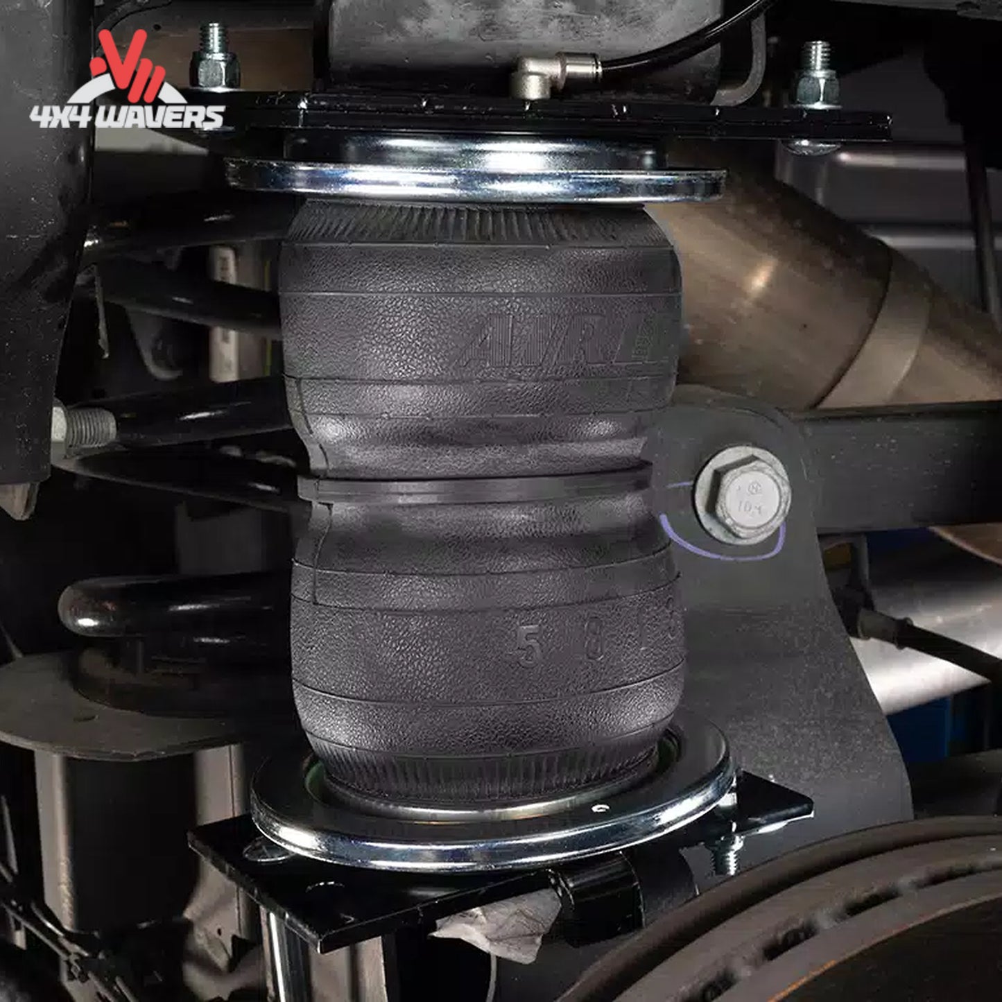 Installed Air Lift LoadLifter 5000 air spring on Ford F-150 PowerBoost rear axle 57389 SKU BBCG_57389.