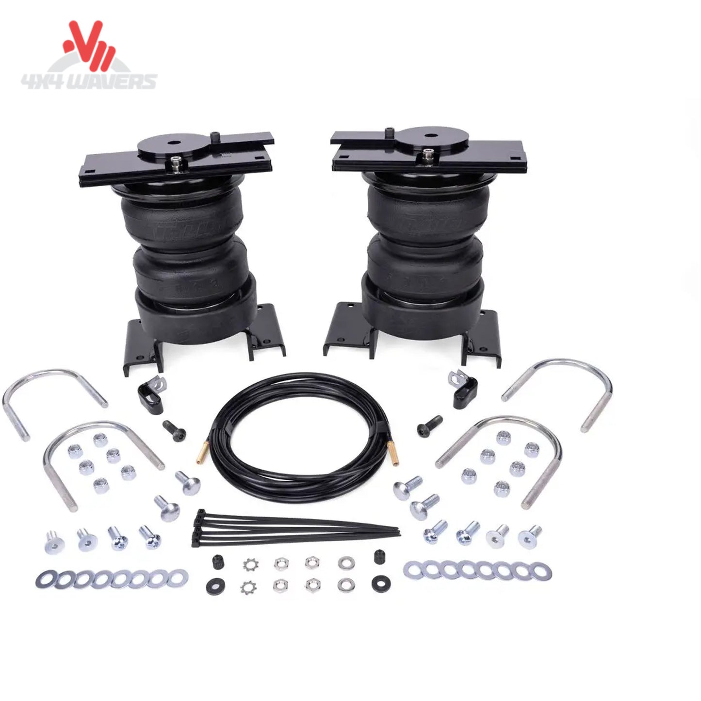 Complete LoadLifter 5000 Ultimate air helper spring kit with Air Spring Cradles for 2021-2026 Ford F-150 Raptor SKU BBCG_88414.