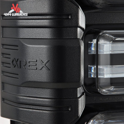 AlphaRex NOVA prismatic LED tail lights black for 2021-2026 Ford Bronco