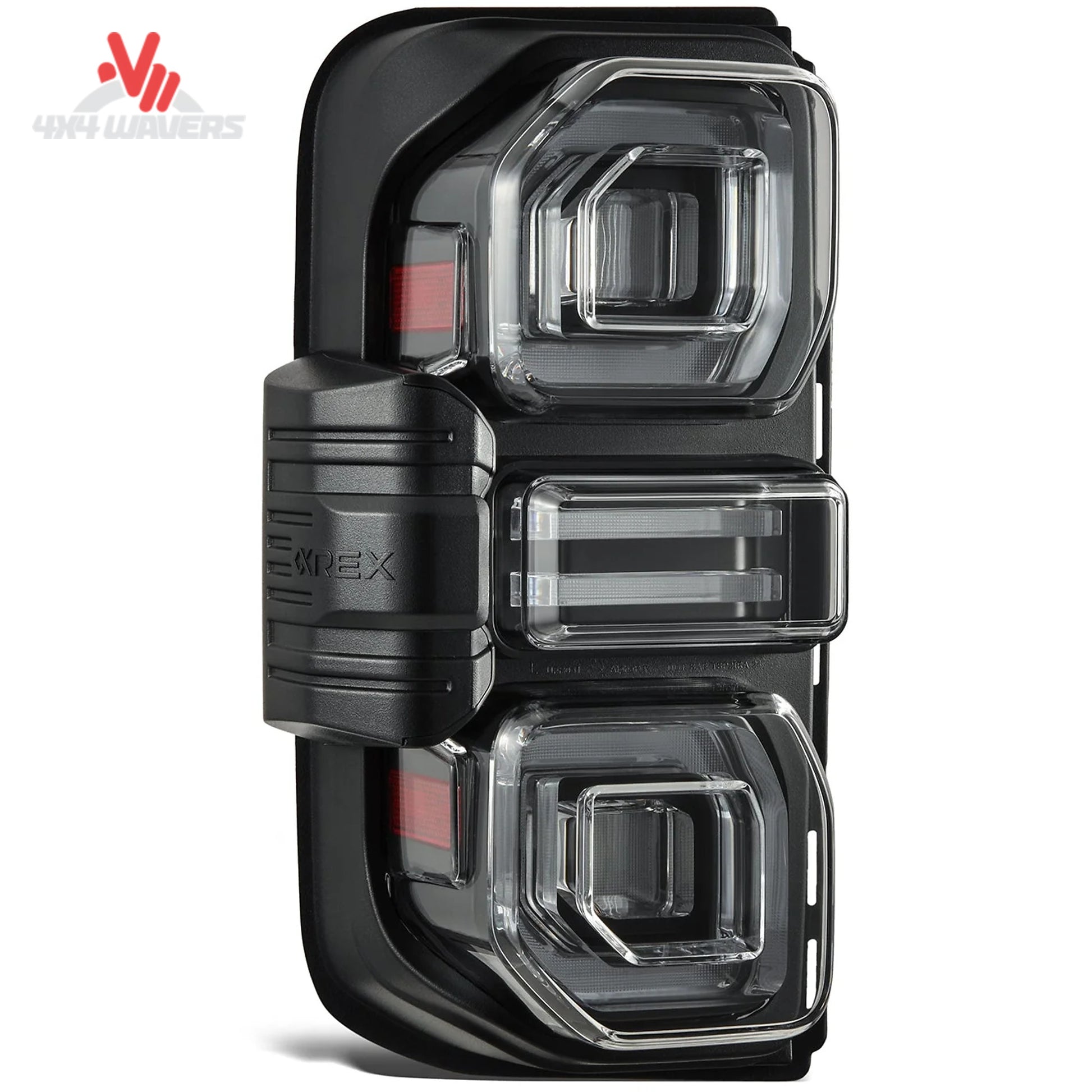AlphaRex NOVA prismatic LED tail lights black for 2021-2026 Ford Bronco