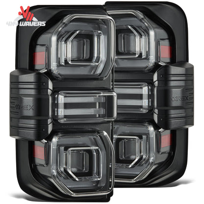 AlphaRex NOVA prismatic LED tail lights black for 2021-2026 Ford Bronco