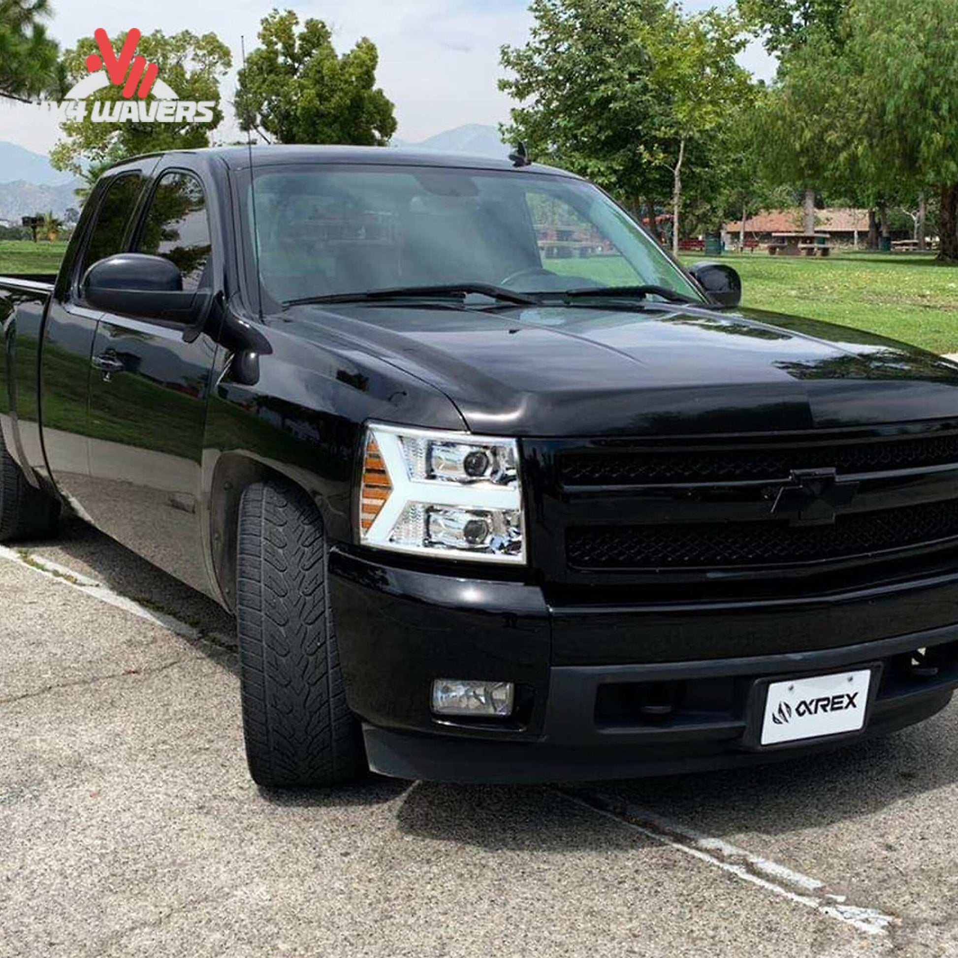 Installed AlphaRex PRO chrome headlights on 2007-2013 Chevy Silverado 1500 SKU 880204