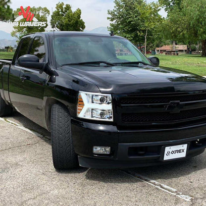 Installed AlphaRex PRO chrome headlights on 2007-2013 Chevy Silverado 1500 SKU 880204