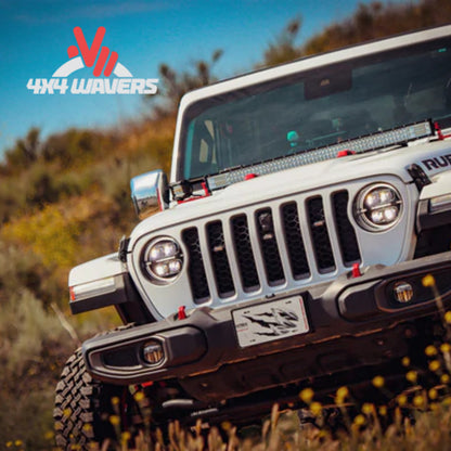 alt
Faros proyectores LED AlphaRex NOVA en negro instalados en un Jeep Wrangler JL 2018-2026, con vista frontal y diseño detallado.