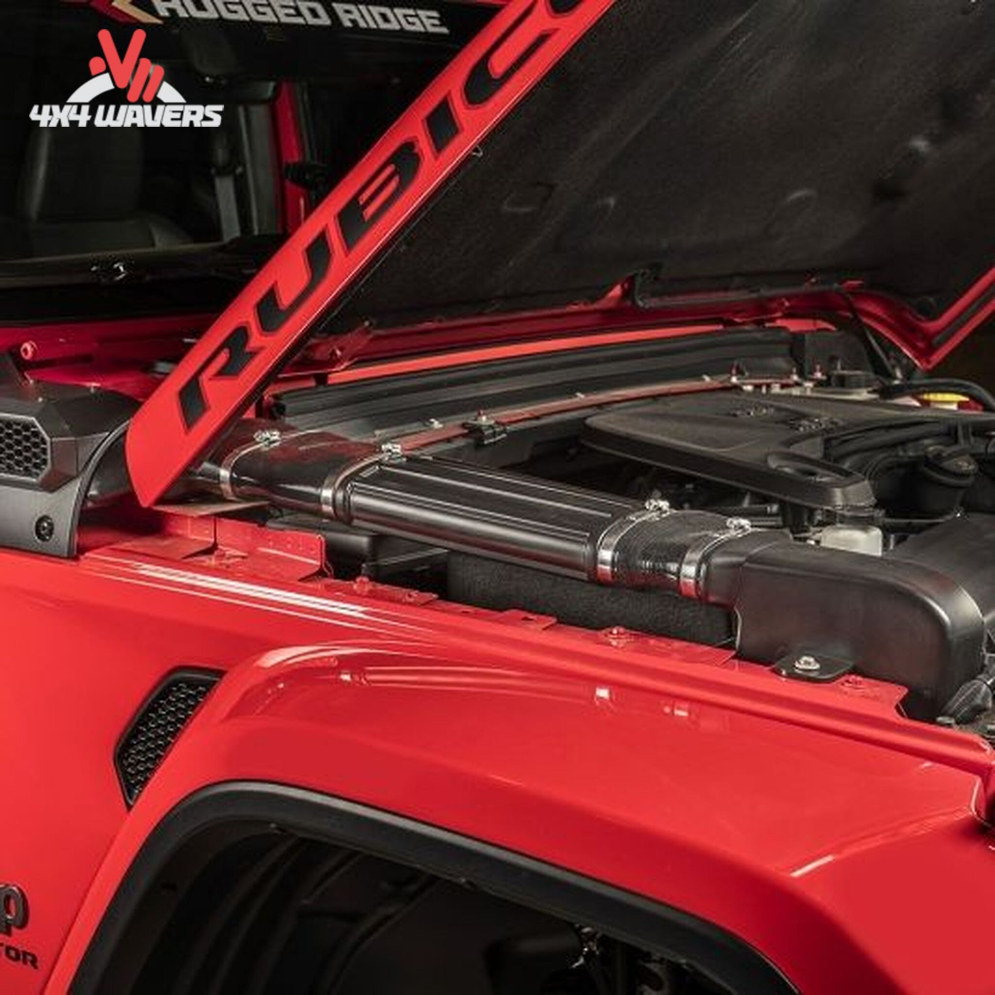 How does the AmFib low mount snorkel integrate with Jeep JL factory styling?