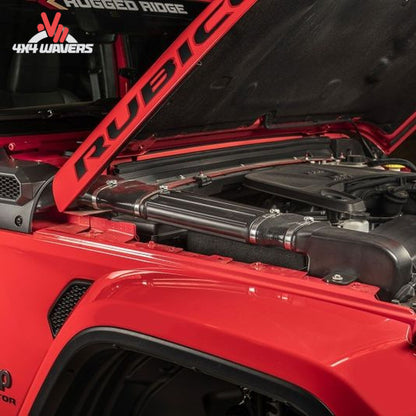 How does the AmFib low mount snorkel integrate with Jeep JL factory styling?