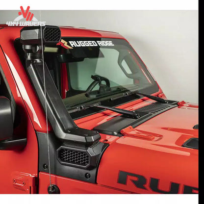 Rugged Ridge AmFib snorkel installed on Jeep Gladiator JT