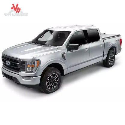 AMP Research PowerStep electric running boards 76252-01A for Ford F-150 PowerBoost Hybrid and Lightning EV SKU BGQD_76252-01A.