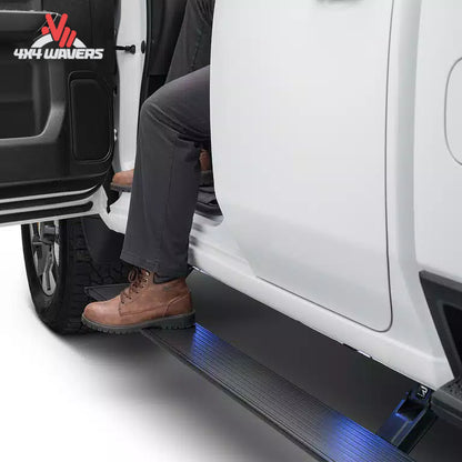 AMP Research PowerStep electric running boards 76152-01A for Ford F-150 SKU BGQD_76152-01A.