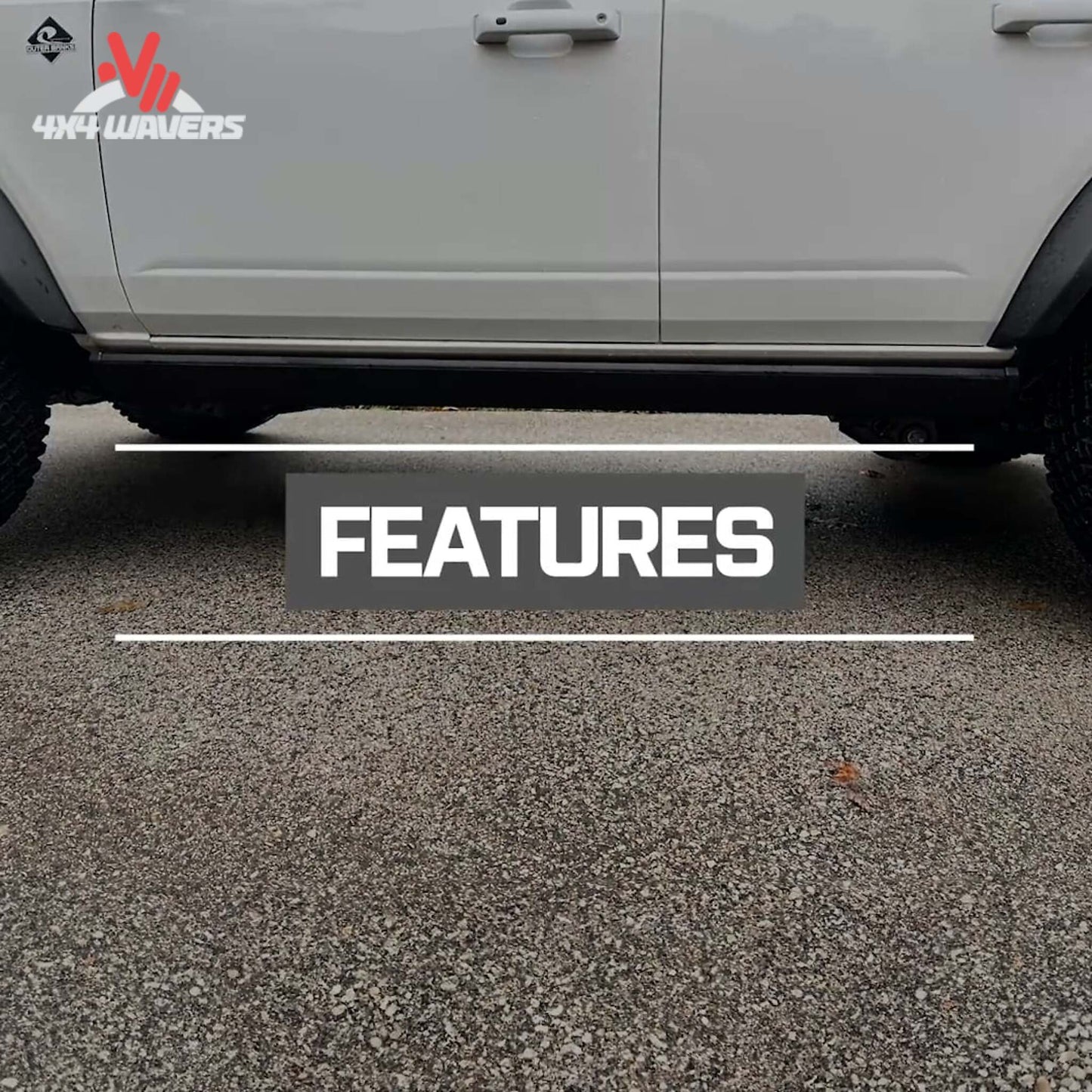 Hidden running board system tucked beneath vehicle body for off-road clearance