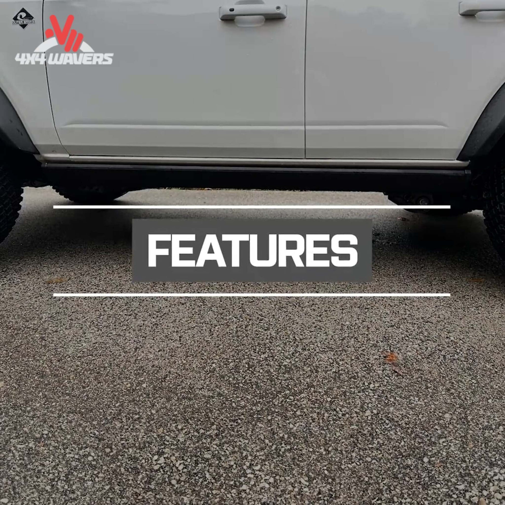 Hidden running board system tucked beneath vehicle body for off-road clearance