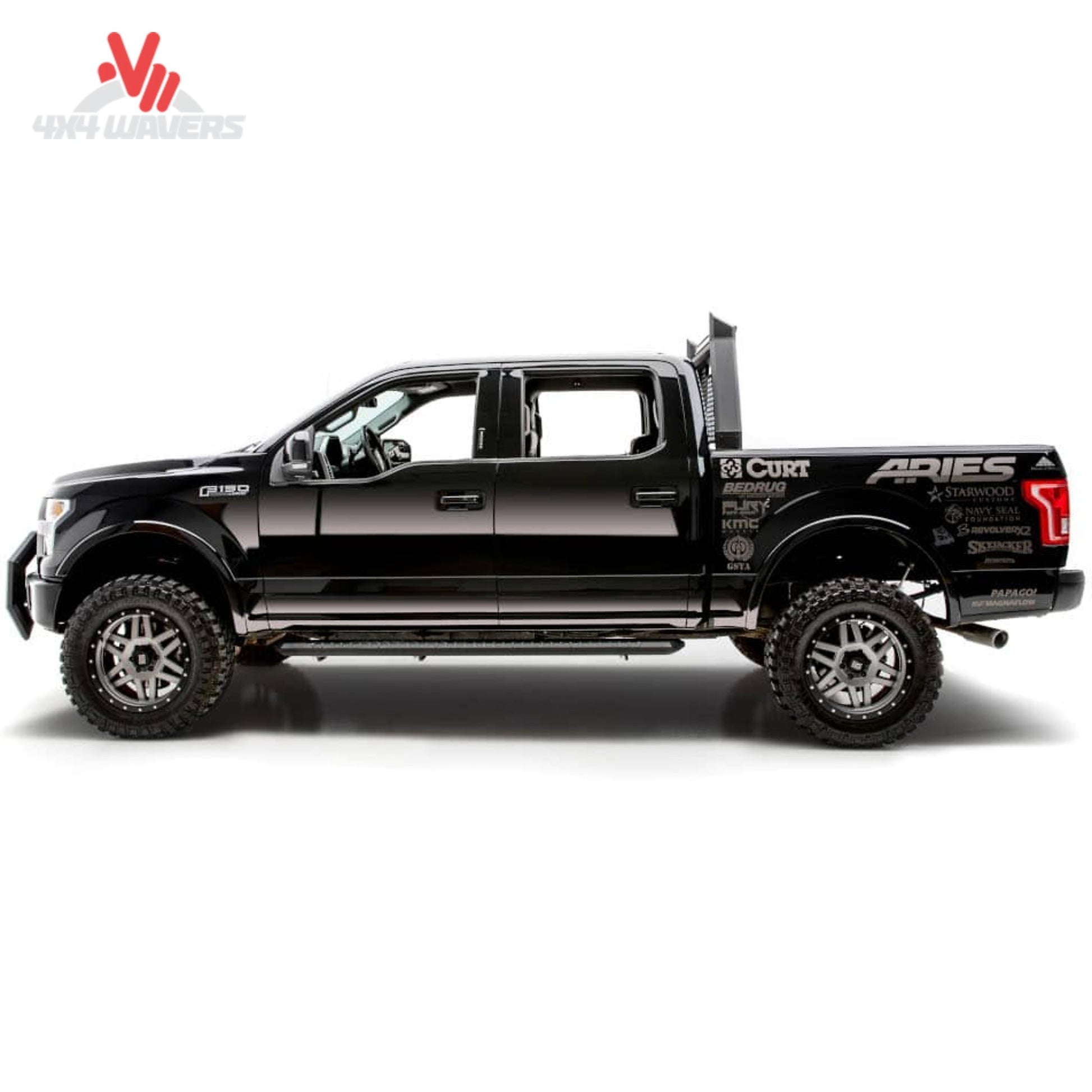 ARIES AdvantEDGE black aluminum truck headache rack 1110102 for Ford F-150 SKU BBDR_1110102.