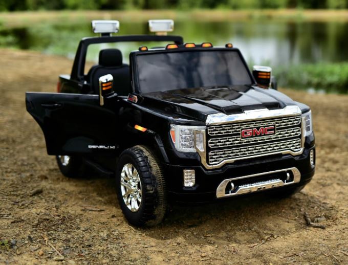 2026 UPGRADED GMC Sierra 24V 2 Seater Kids Ride On Car With Remote Control