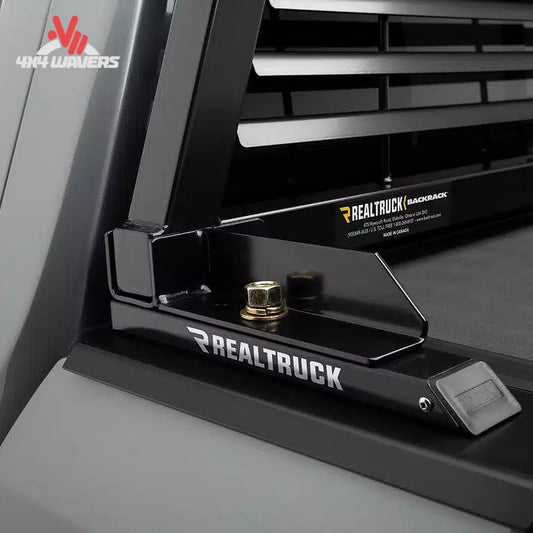 Heavy-duty black steel tonneau cover mounting adapter bracket 50123 for BACKRACK cab protector