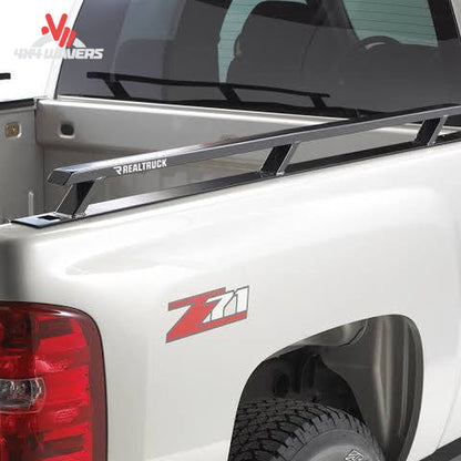 RealTruck Backrack headache rack installed on 15-26 Ford F-150 8' bed, providing added safety and protection for the truck bed.