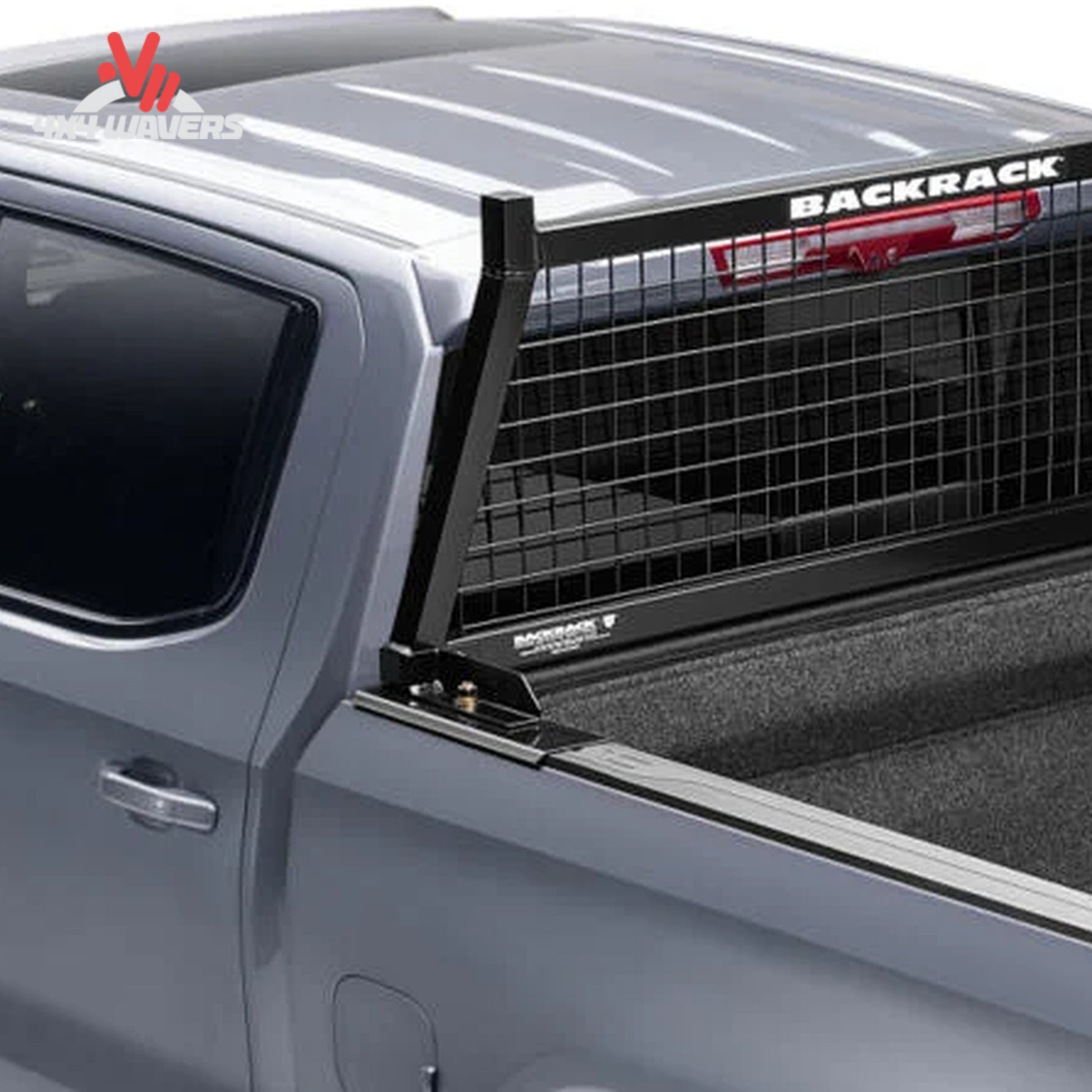 BACKRACK 10900 headache rack frame integrated with bed tonneau cover and auxiliary lighting mounts SKU BKHJ_10900