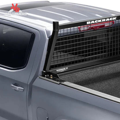 BACKRACK 10900 headache rack frame integrated with bed tonneau cover and auxiliary lighting mounts SKU BKHJ_10900