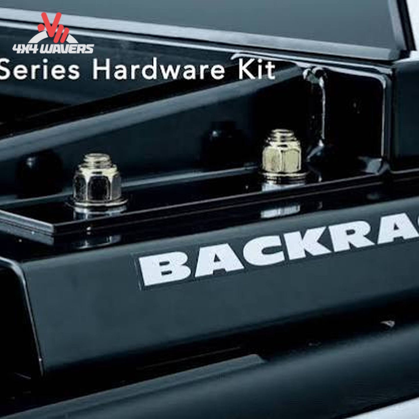 Reinforced railmount bracket and steel bed rail plate for BACKRACK 30119 SKU 30119
