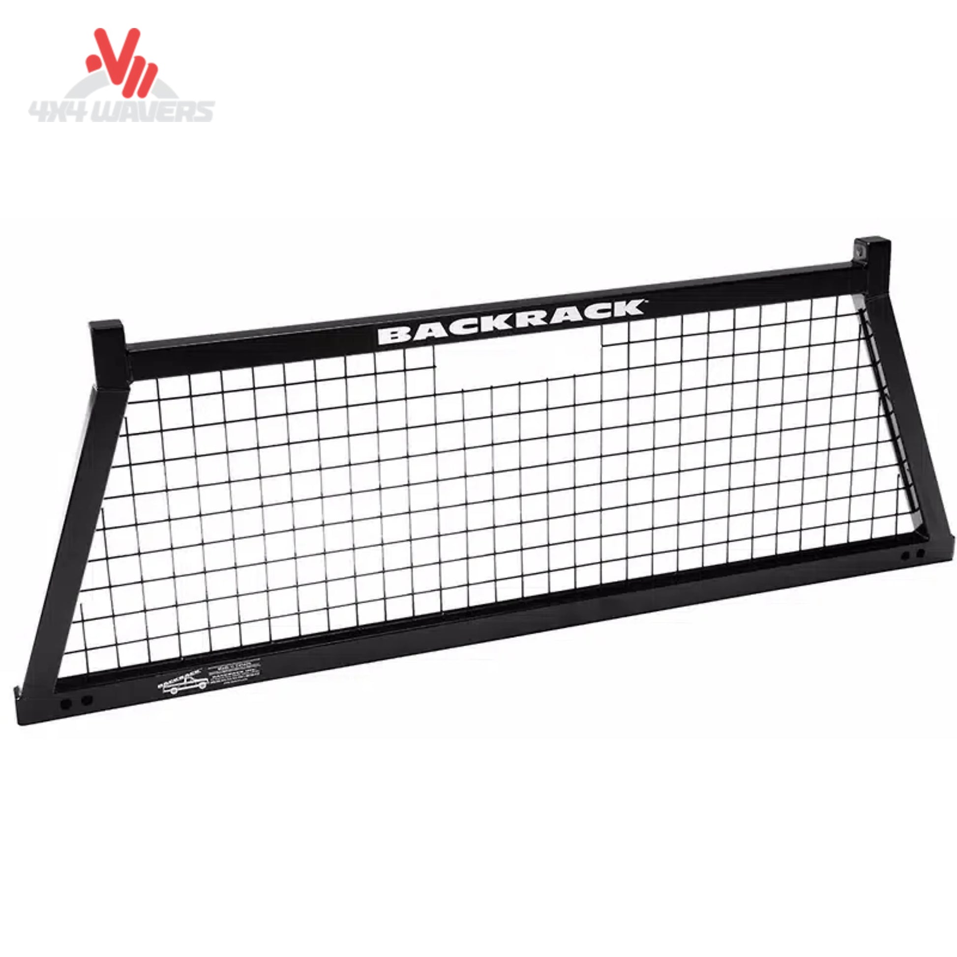 Heavy-duty black steel wire mesh headache rack frame BACKRACK 10900 for pickup bed window protection SKU BKHJ_10900