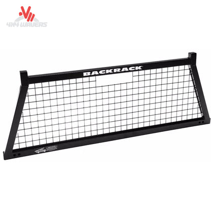 Heavy-duty black steel wire mesh headache rack frame BACKRACK 10900 for pickup bed window protection SKU BKHJ_10900