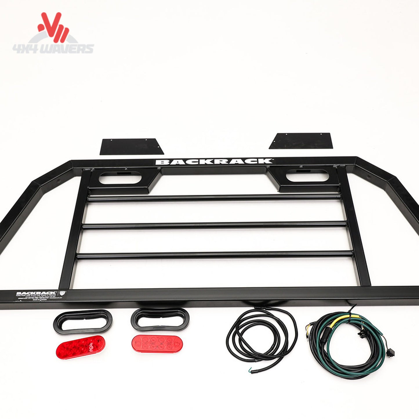 Backrack SRL900 Headache Rack with rear cab guard and glass protection for truck safety and visibility.