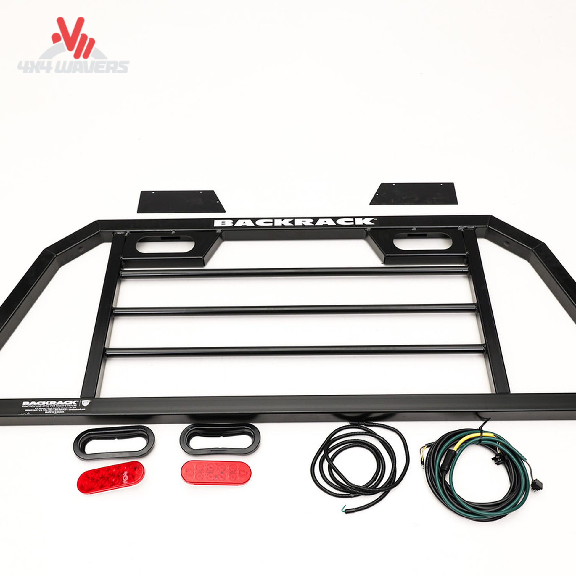 Backrack SRL900 Headache Rack with rear cab guard and glass protection for truck safety and visibility.