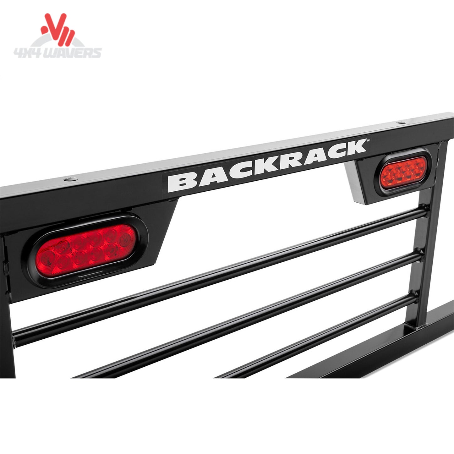 Backrack SRL900 Lighted Safety Rack with integrated LED taillight on headboard, frame only for pickup trucks.