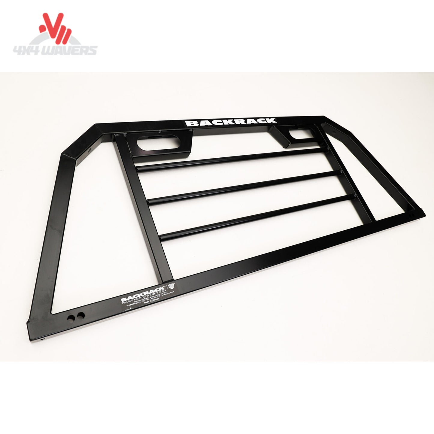 Backrack SRL900 Lighted Safety Rack with integrated LED taillight on head rack for trucks. Frame only, heavy-duty construction.